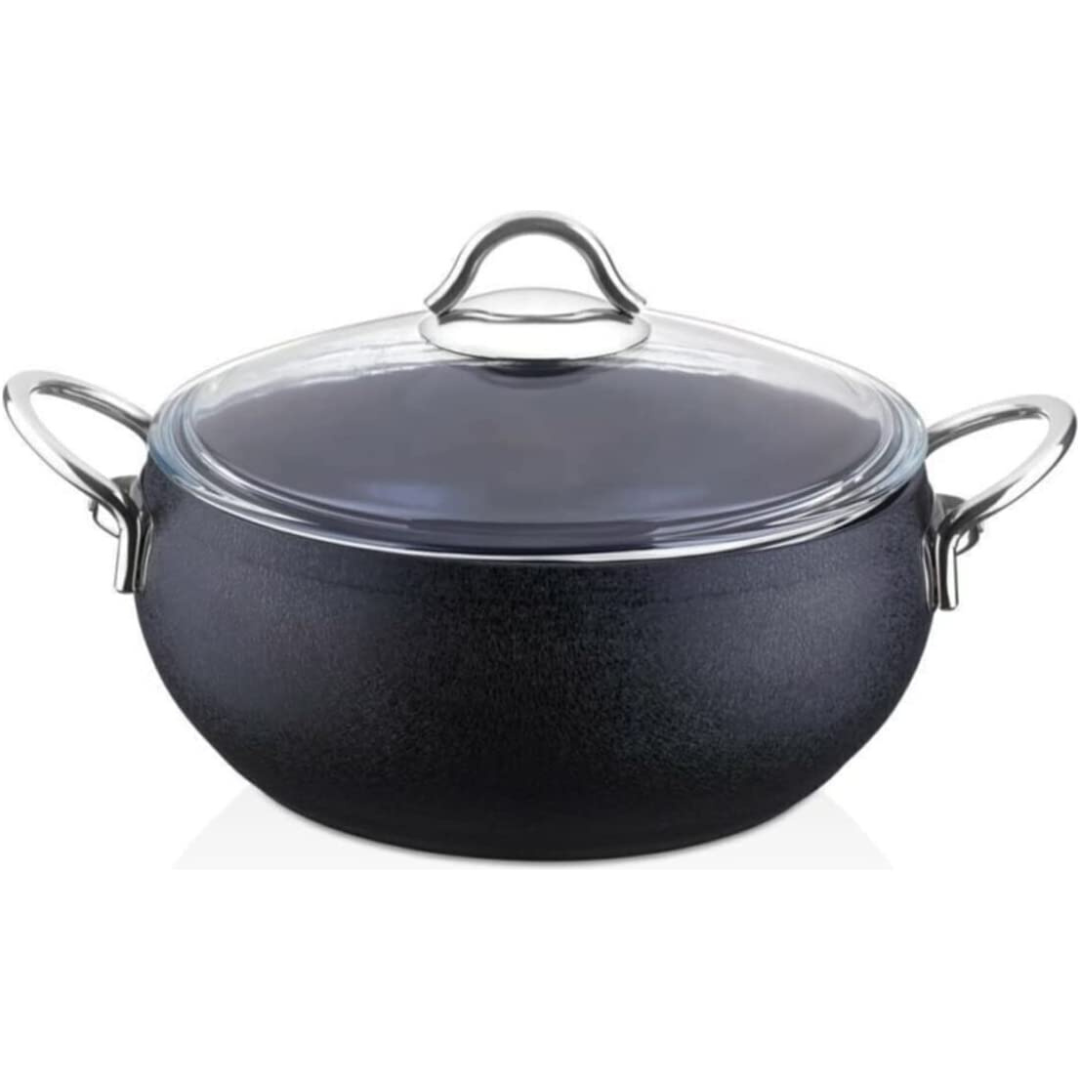 Amboss Black Acqua Granitec Coated 7 Pcs Cookware set - Made in Turkey Amboss Black Acqua Granitec Coated 7 Pcs Cookware set - Made in Turkey